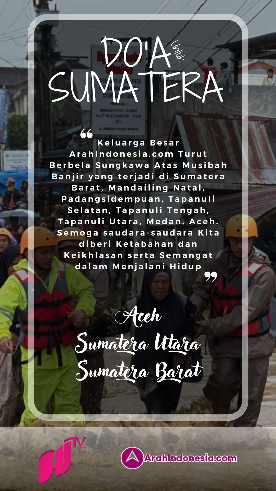 Doa untuk Sumatera